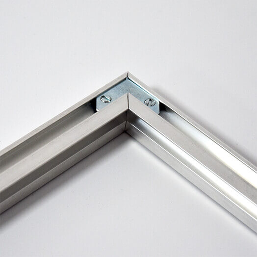 Closer look at aluminium frame